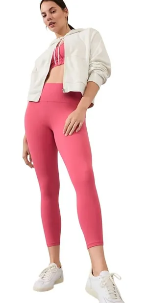 Athleta Salutation 7/8 Stash Tight Womens Medium Dragonfruit Activewear thumbnail 1