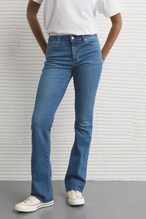 American Eagle Next Level High-Waisted Skinny Kick Jean size: 12 Short thumbnail 1
