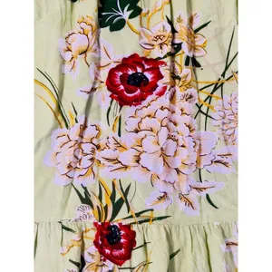 Floral Boho Maxi Dress Smocked Waist Tiered Ruffles Wedding guest Garden Party S thumbnail 6