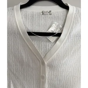 Free People Cassie Cardi Front Button Ivory Women's Size‎ X-Small thumbnail 3