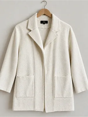 J. Crew 365 Open-Front Long Cardigan 30% merino wool sweater thumbnail 2