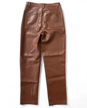 Aritzia Wilfred Melina Vegan Leather Straight Leg Pant thumbnail 3