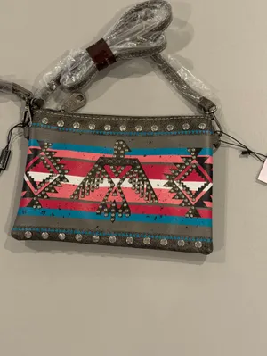 Montana West Aztec Collection Crossbody Clutch thumbnail 4