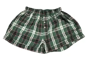 Free People Intimately Green Plaid Pajama Shorts Flannel Lounge Cottagecore thumbnail 1