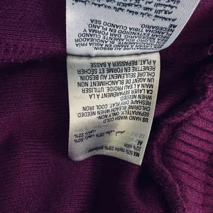 INC X-Small Flare Knit Sweater Pants Pockets Stretch Autumn Berry Magenta New thumbnail 8