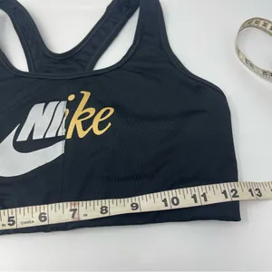 Nike‎ Womens Size Medium Sports Bra athletic silver/gold thumbnail 7