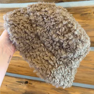 Shearling Teddy Bucket Hat NWT thumbnail 2