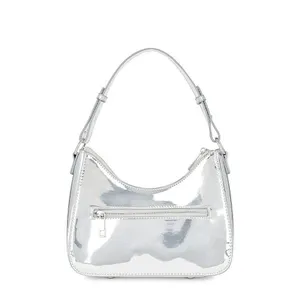 8 Other Reasons It Girl Shoulder Bag in Silver Womens Crossbody Purse thumbnail 4