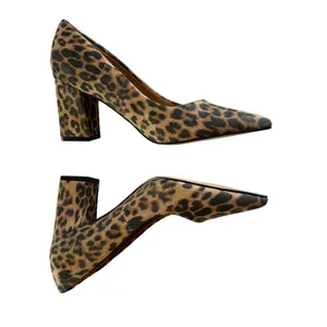 Abound Audry Beige Leopard Print Block Heel Pointed Toe Pumps Size 6.5 thumbnail 3