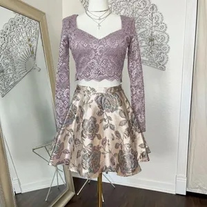 Fairy Core Lace & Tulle Skirt Cropped Mini Skirt 2 Piece Set Size 5 / S thumbnail 2