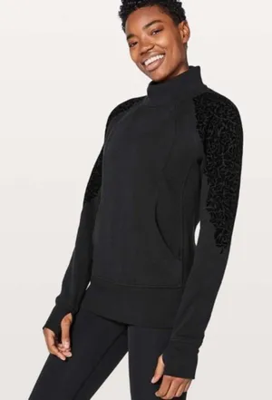 LULULEMON‎ Floral Flock Pullover Sweatshirt Sz 4 thumbnail 1