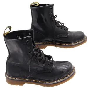 Dr. Martens 1460 Black Patent Leather 8-Eye Combat Boots US Women 7 thumbnail 3