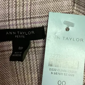 NEW Ann Taylor Pink Plaid V-Neck Cap Sleeve Career Sheath Mini Pencil Dress Sz 0 thumbnail 4