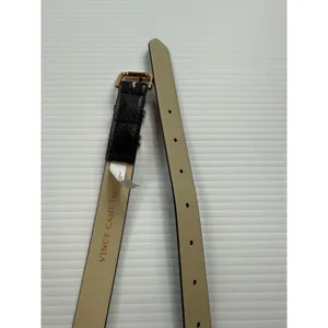 Vince‎ Camuto Black Skinny Belt rose Gold V Buckle VB402877 Large Womens thumbnail 2