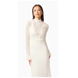 Elliatt Margot Lace Inset Long Sleeve Gown Size Medium thumbnail 6