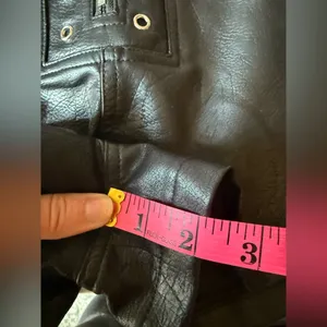 Princess Polly Black Vegan Leather Zip Front Shorts 10 thumbnail 9