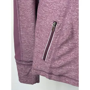 Lululemon Run Stay Warm Half Zip Women 8 Purple Heathered Pullover Athleisure‎ thumbnail 11