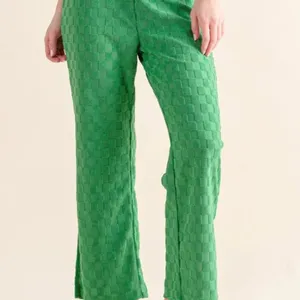 ✨NWT And The Why Brushed Texture Checker‎ Board Pattern Casual Pants thumbnail 5