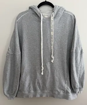 Free‎ People We The Free We Hoodie Heather Gray Women's Size XS thumbnail 1