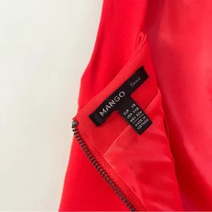 Mango Suit Bright Red Sleeveless Mini Dress Size XXS thumbnail 5