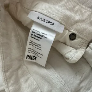 Paige Kylie Crop Jeans White 28 Skinny Stretch thumbnail 16