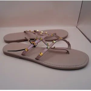 Tre Mode Moda Italiano Pink Studded Gladiator Thong Sandals 38 Patent Leather‎ thumbnail 5