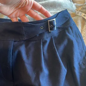 Anthropologie Cartonnier navy belted French trousers size‎ 6 thumbnail 2
