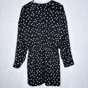 Abercrombie & Fitch Black Polka Dot Mini Dress thumbnail 7