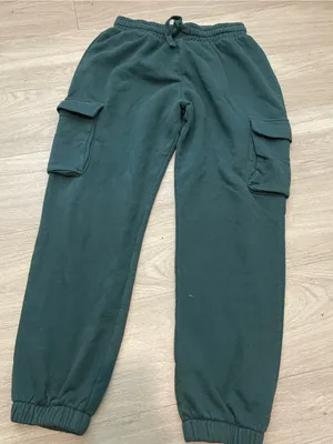 Zara Forest Green Cargo Jogger Pants - Women thumbnail 1