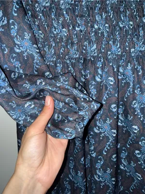 Hill House The Rosely Dress - Navy Cala Paisley - Size S thumbnail 3
