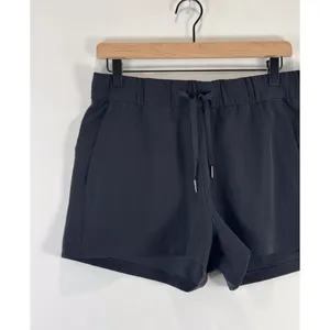 Lululemon Womens Shorts Black On the Fly Sweat Wicking Athletic Stretch Size 8 thumbnail 6