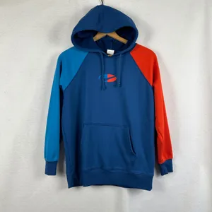Nike Therma-FIT Colorblock Hoodie Pullover Sweatshirt Training Blue‎ Women Small thumbnail 3