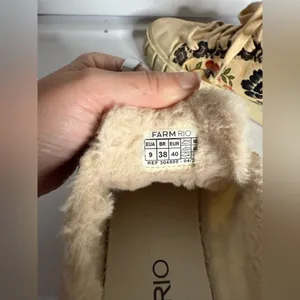FARM Rio Cream Floral Faux Fur Lined Chunky Sole Sneakers 9 thumbnail 12