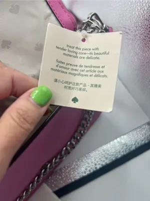 Kate Spade Cameron Small flap crossbody bag with chain strap bright peony pink thumbnail 3