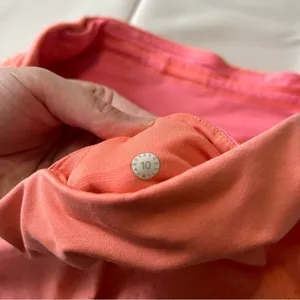Lululemon Final Lap Short 2.5" Pop Orange Lined Eyelet Athletic Shorts Size 10 thumbnail 6