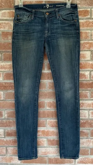 7 For All Mankind Roxanne Jeans Women’s 28 Blue Skinny thumbnail 1