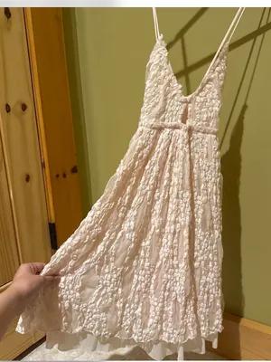 NWT Free People light pink fairy Spaghetti-Strap Dress thumbnail 1