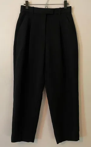 Abercrombie & Fitch Black Sloane Trouser Pants Wide Leg High Rise Women's 4 / 27 thumbnail 1