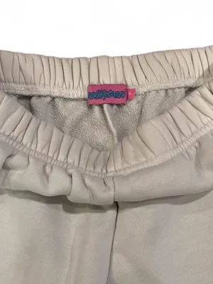 Edikted Cream Sweatpants Joggers Size Medium Loungewear Casual Cozy Comfy thumbnail 3