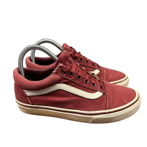 VANS Old Skool Burgundy Canvas Unisex Lace-Up‎ Sneakers Men's 6/Women's 7.5 thumbnail 4