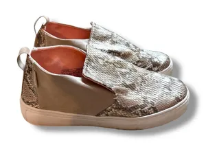 Hey‎ Dude Peyton Slip-On Sneakers Women’s Size 7 Brown Snakeskin Casual Comfort thumbnail 1
