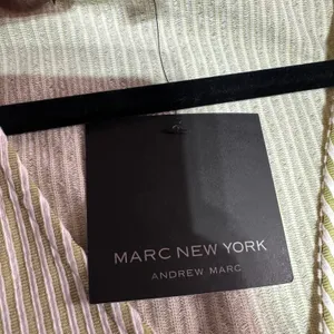 MARC NEW YORK Split Pea White Stripe V Neck Dolman Sleeve Top‎ Size S NWT Boxy thumbnail 7