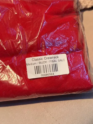 NWT Ray the Brand Classic Crewneck in Red Size M thumbnail 3