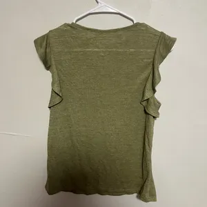 a new day Olive Ruffle Sleeve Tee thumbnail 3