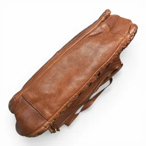 Marta Ponti Brown Woven Soft Leather Shoulder‎ Bag Boho Italian Style Satchel thumbnail 3