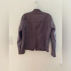 Baccini Leather Jacket for women.Size: PM thumbnail 3