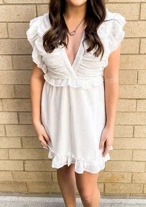 FAVLUX Dress White Mini  thumbnail 1