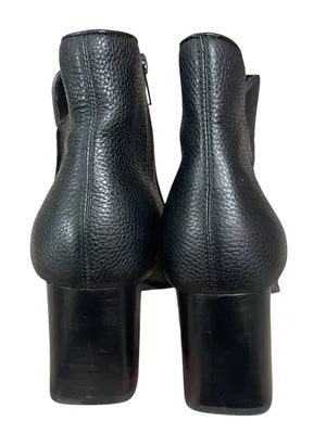 NYDJ Black Square Toe Block Heel Ankle Booties thumbnail 4