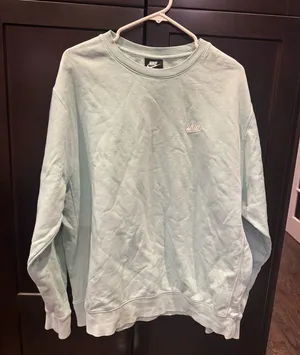 Nike Women's Teal crewneck Sweatshirt thumbnail 1
