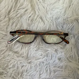 New trendy hipster korean oval tortoise shell framed blue light clear glass thumbnail 3